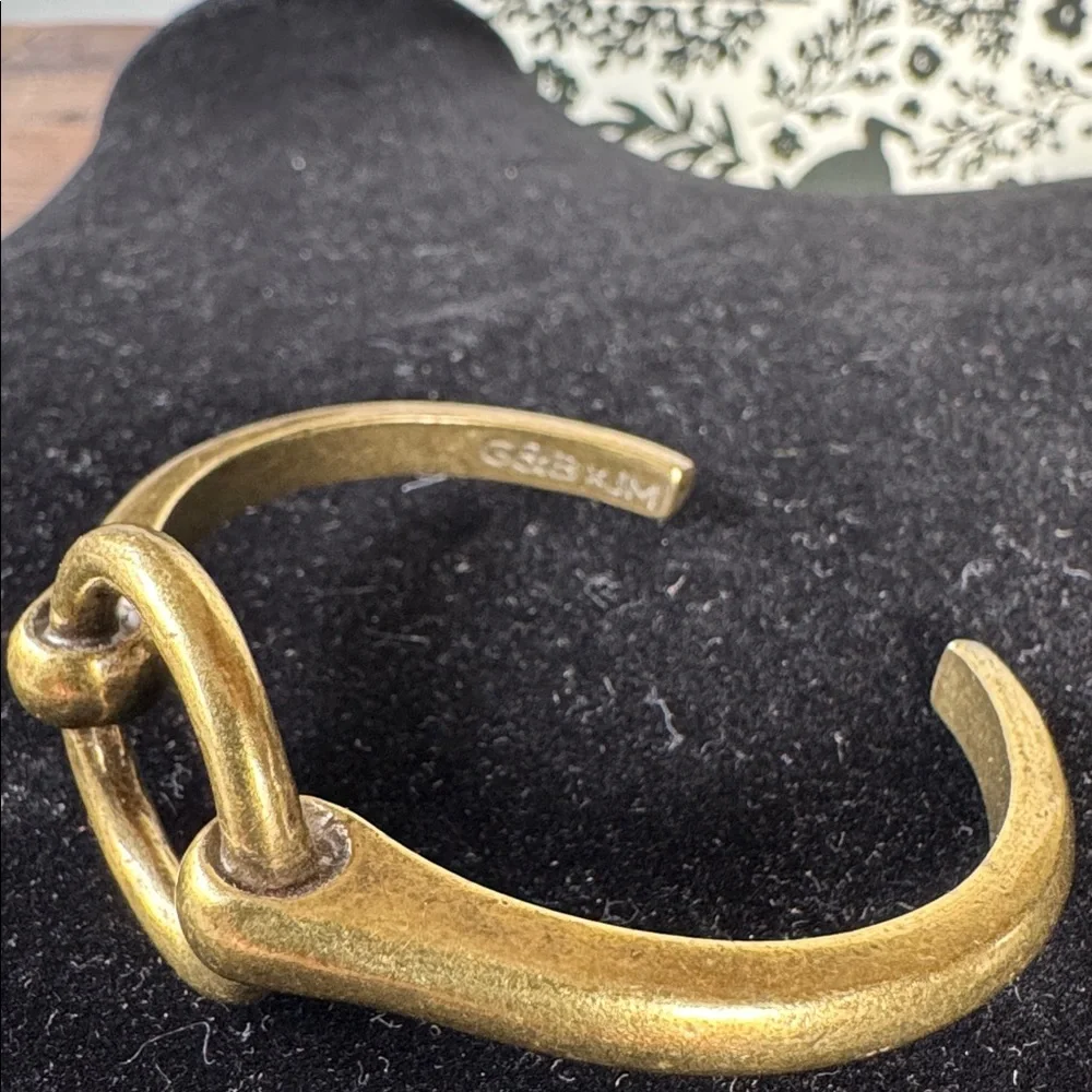 Giles &‎ Brother brass circle ring cuff bracelet